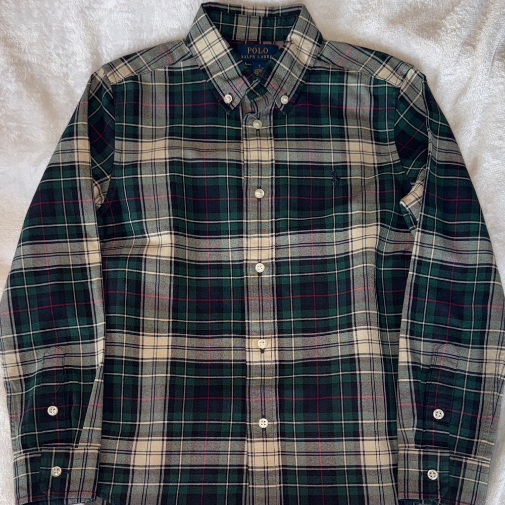 Polo by Ralph Lauren Boys Multicolor Plaid Shirt